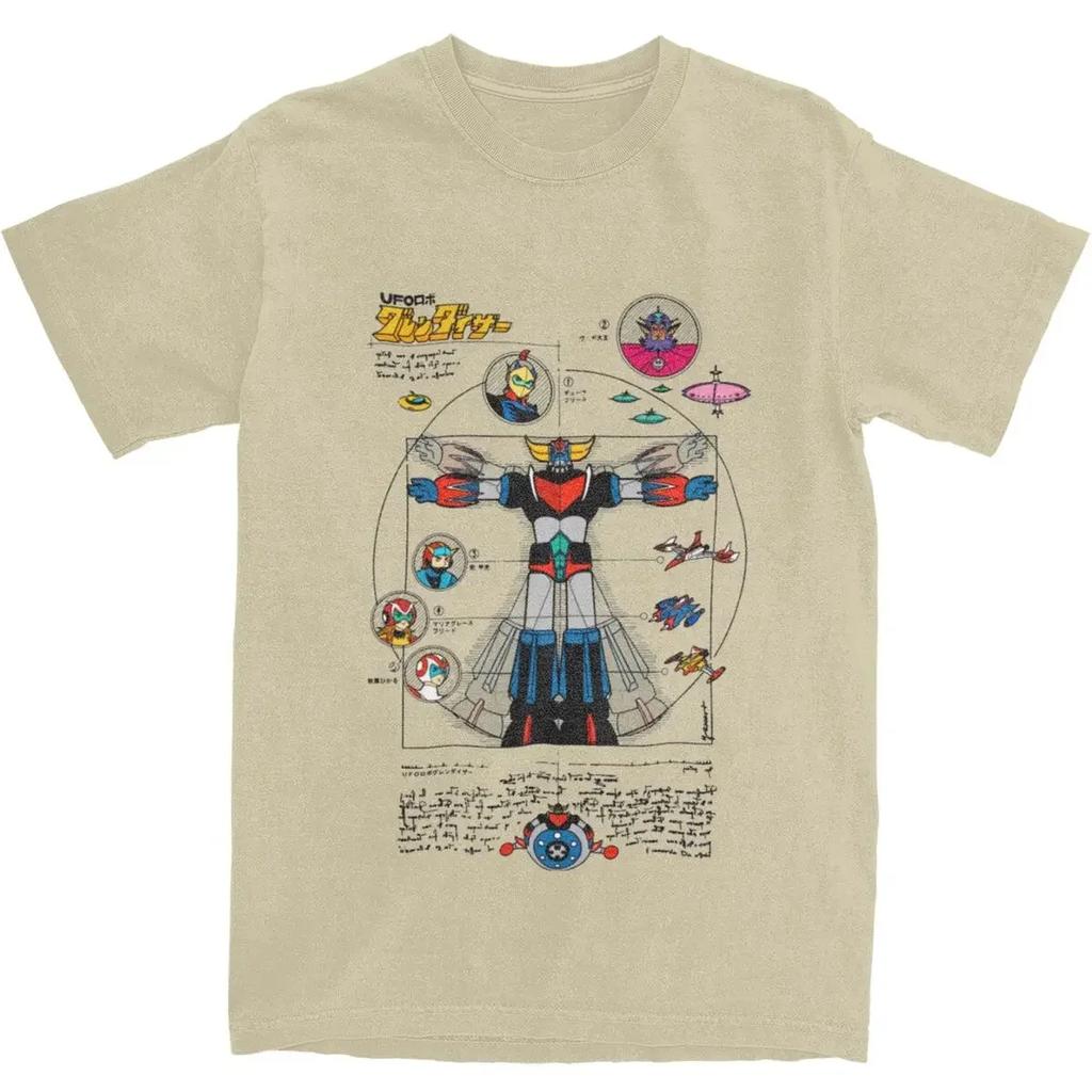 Heavyweight Informal Novelty Ufo Robot Grendizer Goldorak T Shirt Unisex 100 Cotton Goldrake Japan Robots Tee Shirt Adult Clothing