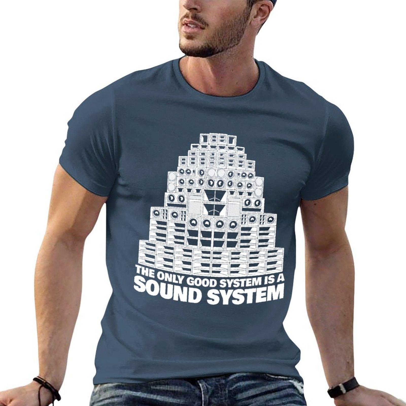The Only Good System Is A Sound System Tshirt Simple Casual Short Sleeve Tee S