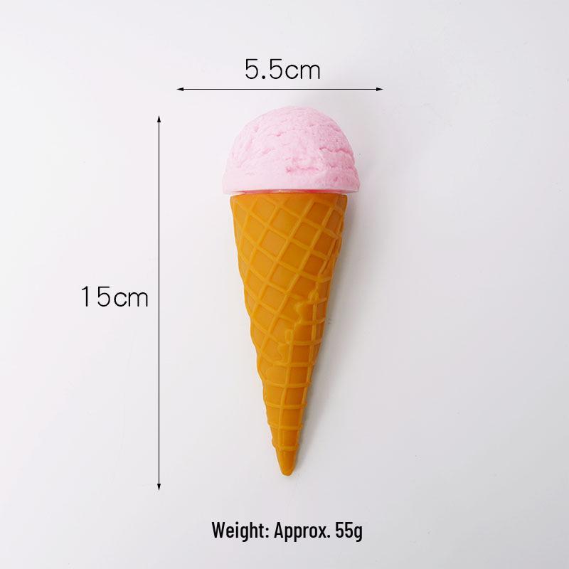 Creative DIY Ice Cream Cone Model Toy - Fun Dessert Decoration Prop