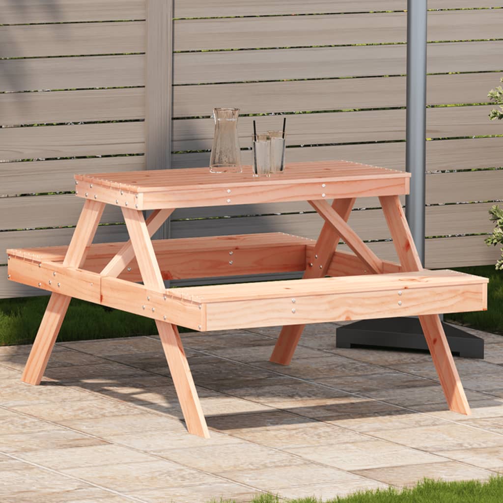 Picnic Table 105 X 134 X 75 Cm Solid Douglas Fir Wood