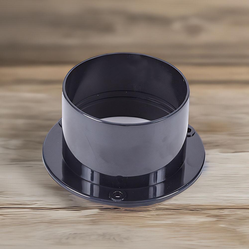 Round Shape Straight Pipe Wall-mounted 1PC 75mm ABS