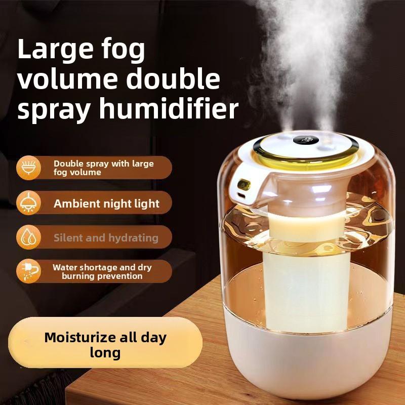 

New best selling desktop air humidifier for bedrooms small household model with large spray silent operation suitable for office usb белый