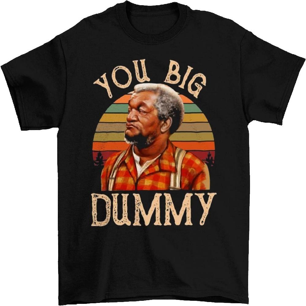 Fred Sanford You Big Dummy Vintage T-Shirt, Classic Movie Shirt, Funny T-Shirt Black S чёрный