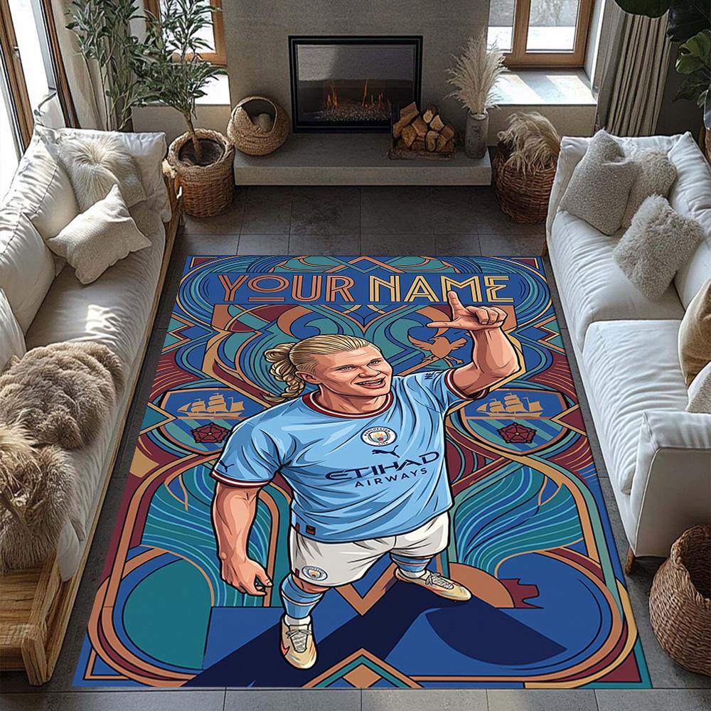 Haaland Customize Your Name Floor Rug Office Rug Perfect For Dining Room Entryway Playrooms Hallway Antislip Carpet Decorate Offices