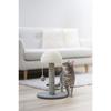 KERBL - Poteau griffoir pour chat - Tronc 42 cm - FUNGHI - Gris/blanc - Sisal - Base : ø 30 cm