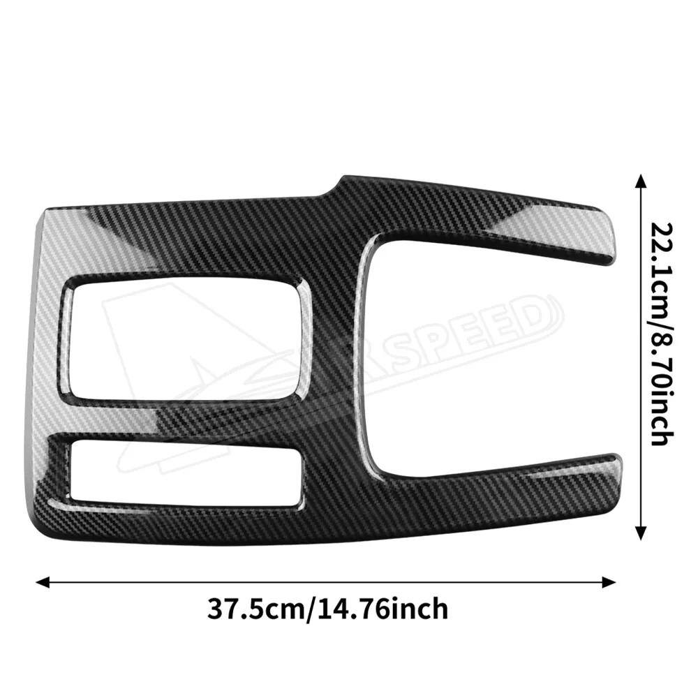 ABS Black Carbon Fiber Gear Shift Panel Cover Trim for Acura Integra 2023 2024 Interior Accessory One Size