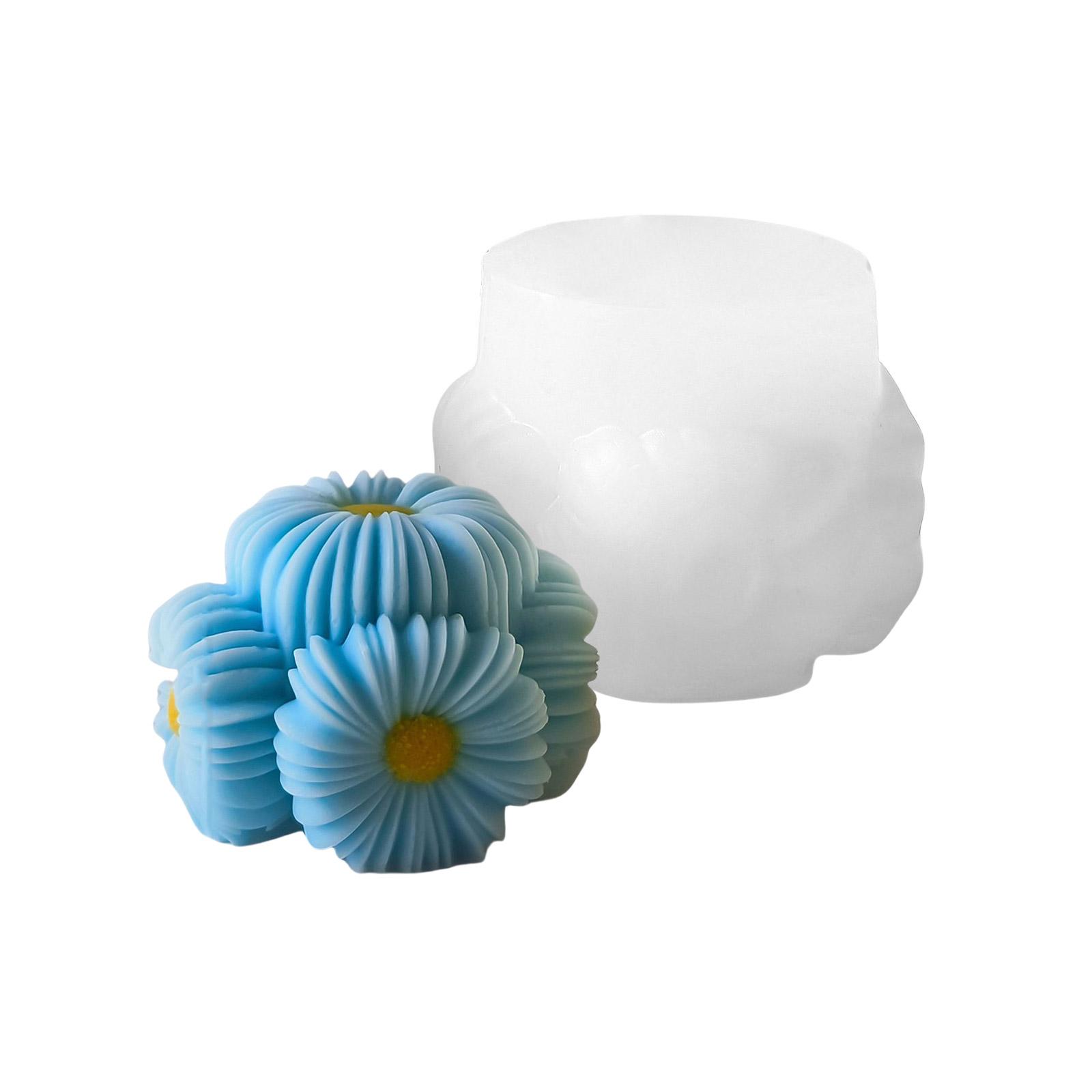 

Силиконовая форма для создания свечи в виде цветочного шара и мыла, форма для гипсового орнамента «Подсолнух», аксессуары для изготовления украшений