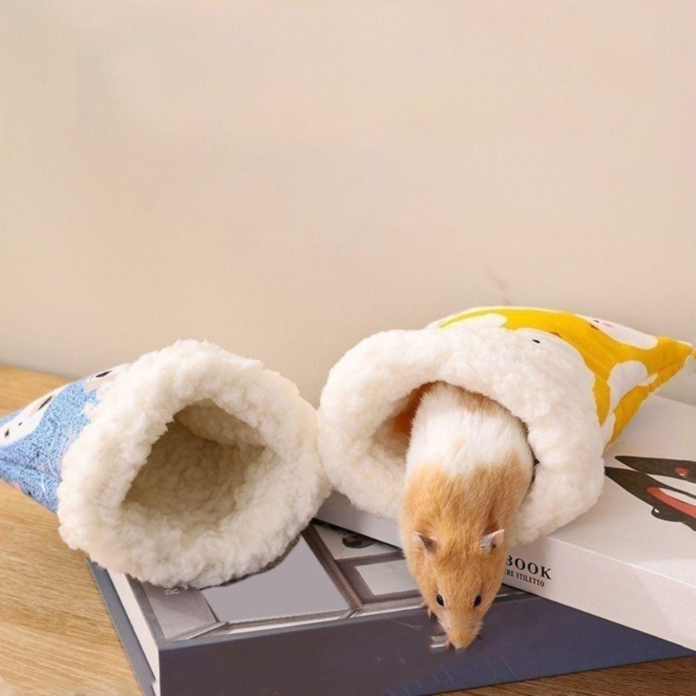 Pocket Shape Pocket Hamster Cotton Nest Cute Warm Hamster Bed Pocket Pet Carriers Bag Winter