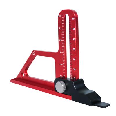 Table Saw Height Gauge Aluminum Alloy 0 To 60mm 45° Multifunctional Woodworking Tool Setting Gauge D