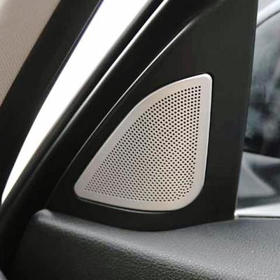 For BMW 3 Series F30 2013-2018 Stainless Car Door Panel Loudspeaker Pad Speaker Cover Trim Frame Sticker Moulding