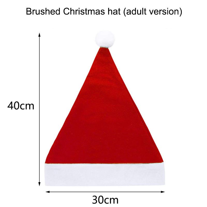 Christmas Plush Hat Santa Novelty Hat Kids Christmas Clothing Accessory Dress-Up Decor Prop For Santa Claus Gift Party Supplies