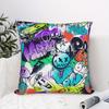 Graffiti Art Pillow Cover, Colorful Street Style Design Cushion Case For Living Room Bedroom Home Decor Gift Cushion Cover