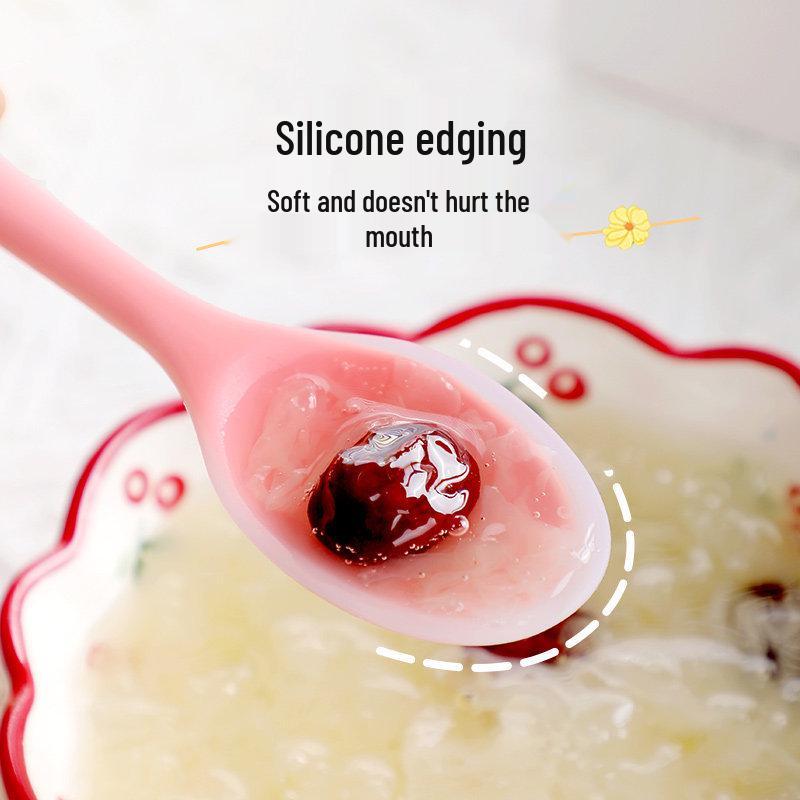 Food-Grade Silicone Spoon for Soup, Jam, and Stirring - Kid-Friendly