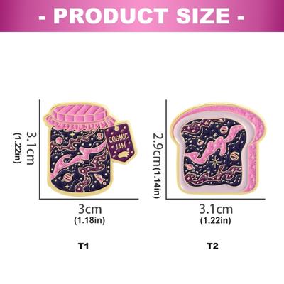 Unique Food Theme Enamel Pin with Secure Back Closure Brooch Fashion Jewelry Gift for Friend