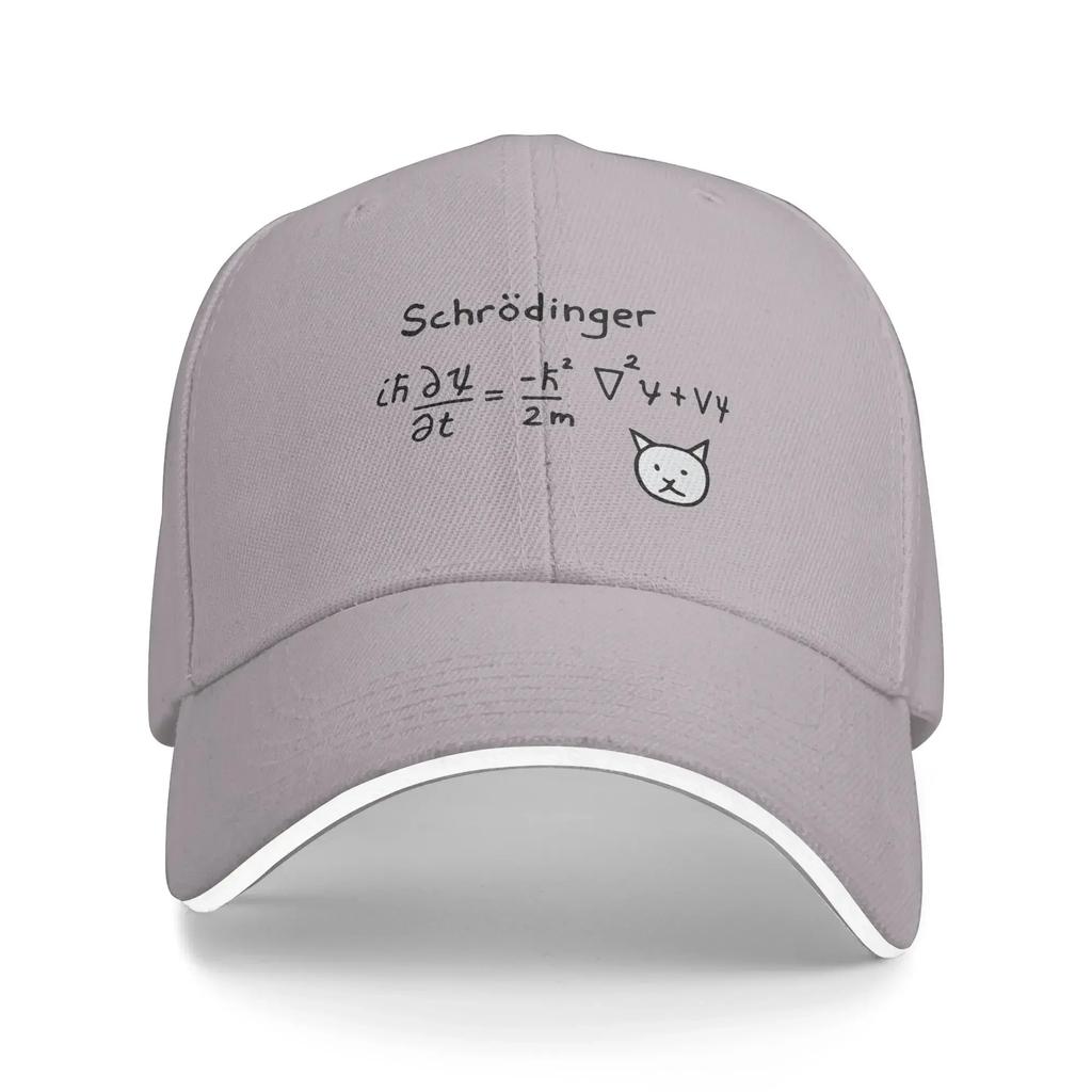 Schrodinger's Cat Baseball Cap  Hunting Camping Sun Visor Hip Hop Hats Women Men Streetwear Print Baseball Caps