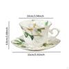 Coffee Cup Latte Cups Gifts Porcelain Novelty 250ml with Tray Tea Art Mug Saucer for