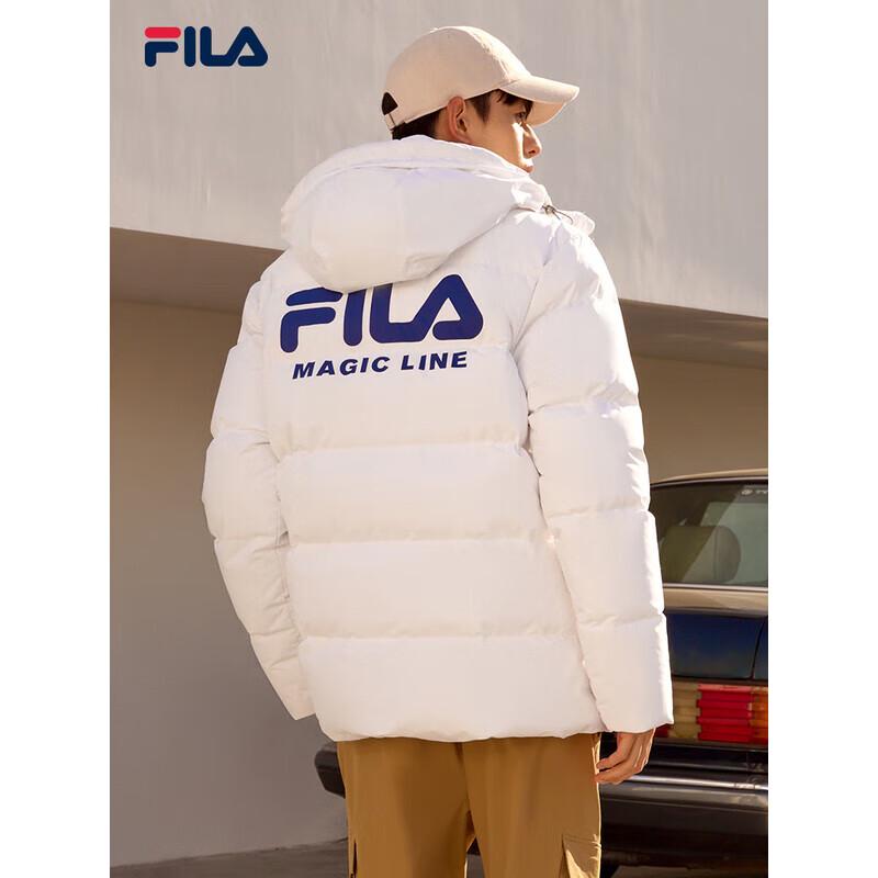FILA Men's Winter Thickened Hooded Down Jacket
