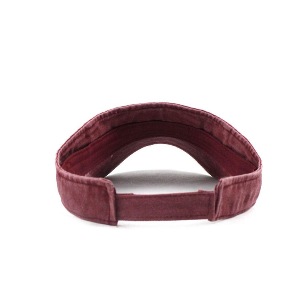 Cotton Letter Tennis Sunscreen Cap Adjustable Empty Top Sun Hat Summer Sports Sun Hats Summer