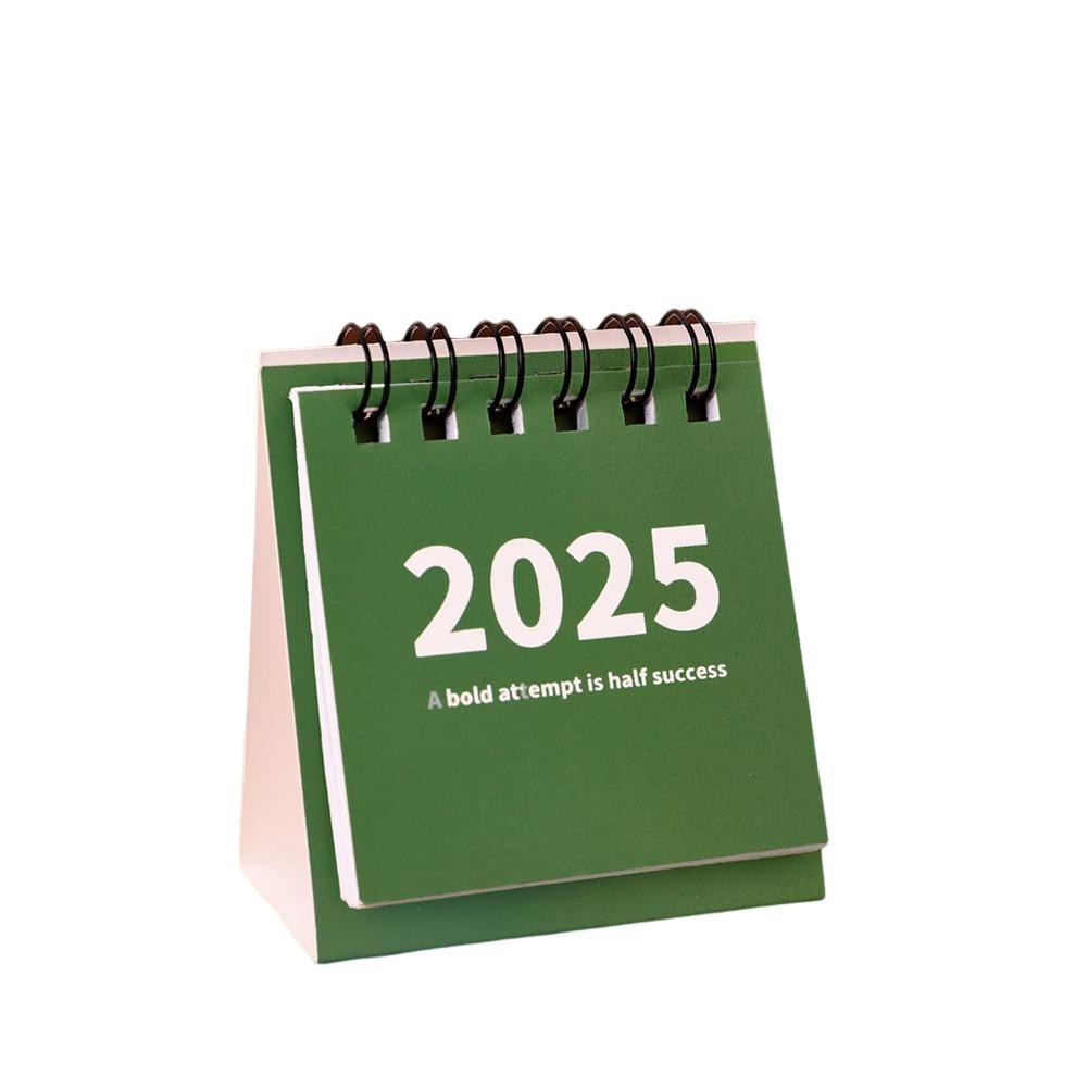 

1PCS Мини Настольный Календарь 2024-2025, Август 2024 По Декабрь 2025 Маленький Настольный Календарь, Творческий Мини Ежедневный Календарь Расписания зелёный