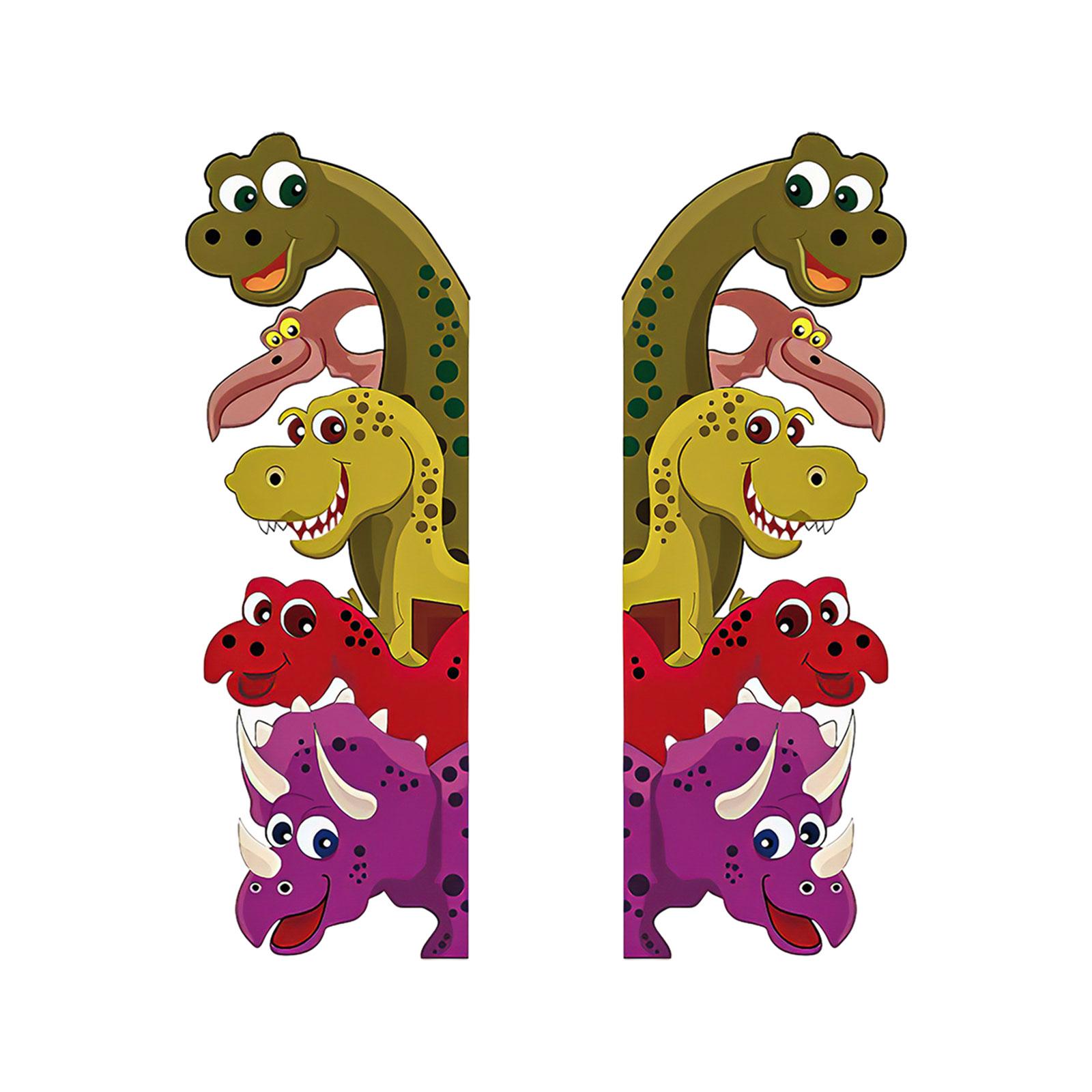 

Dinosaur Behind the Door Sticker 11.8 x 35.4 Removable for Right