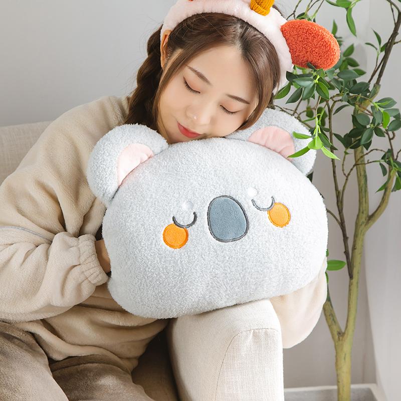 Nice Cute Plush Animals Pillow Soft Lovely Raccoon Bear Sloth Koala Boar Doll Sofa Chair Cushion Birthday Gifts