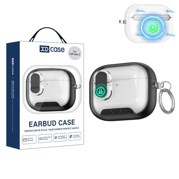 Starlink Series Magnetic Earphone Case For AirPods Pro 3, Secure Lock Protective Cover with Phone Stand & Ring Buckle