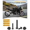 Motorcycle Fairing Bolt Kit, 195Pcs Stainless Steel M5 M6 Windscreen Screws Fastener Clips Universal Fit For Motorcycle Sportbike GSXR Honda Kawasaki