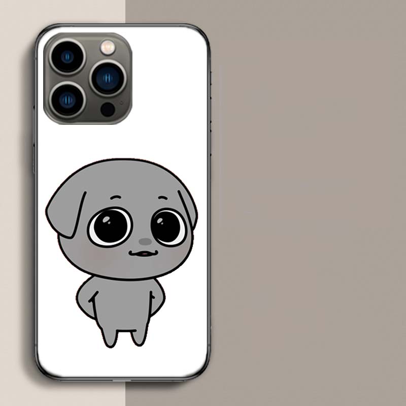 Cute Cartoon K-Kkamang Phone Case For Iphone 17 Air 15 Pro 14 Plus 16 Pro Max 12 13 Mini 11 16E X XS Cover Cute Fundas