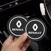 2Pcs Renault Car Badge Water Cup Holder Anti-slip Coaster Pads For Renault ZOE QM6 Austral Kardian Rafale Kangoo Arkana Clio Kol R777