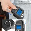 50kg/10g Portable Electronic Scale LCD Digital Display Hand Scale with 1m Measuring Tape,Travel Fishing Hanging Hook Scale