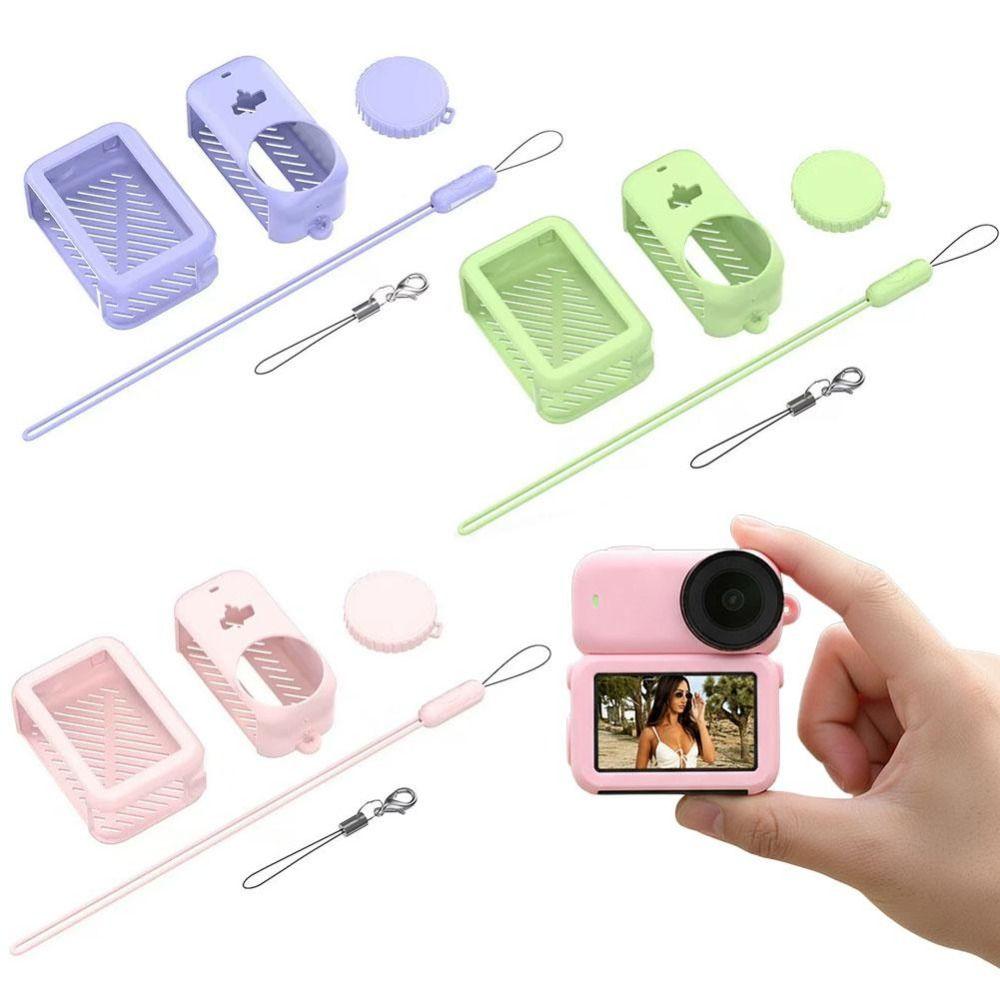 3Pcs/set Lens Cap Protective Case Silicone Camera Body Shell for DJI Osmo Nano Accessories