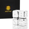 SaintGraal Stainless Steel Ice Cubes, Perfect Father's Day Gift for Men, Keeps Wine, Sake, Shochu, Beer, and Other Drinks Cold, No Melt (4 Cubes)
