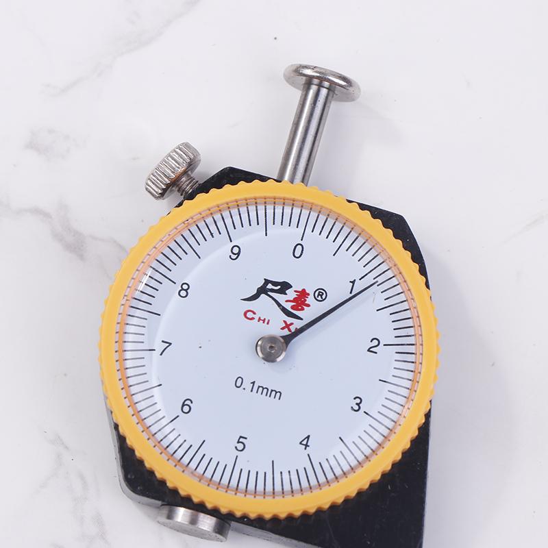 Leather Gauge Thickness 0-10Mm Accuracy 0.1Mm Dial Paper Meter Tester For Hollow Pipe Or Circular Tube Caliper Measuring Tool