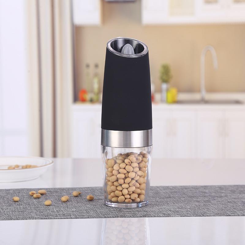 Spice Grinder Gravity LED Electric Electric Fully Automatic Grinder Adjustable Thickness Barbecue Seasoning Tool Pepper Grinder