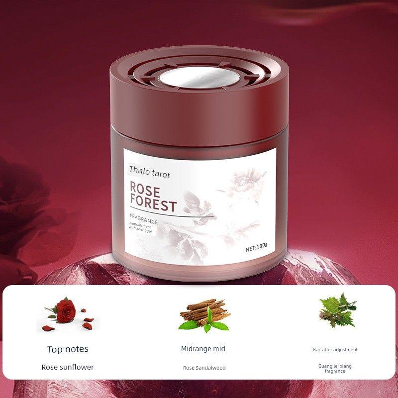Car Aromatherapy, High-End Car Fragrance, Long-Lasting Fragrance, Solid Balm, Household Deodorizer, Odor Removal Fragrance [Ruofeng Mini] Rose Appointment