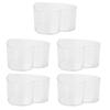 50Pcs DIY Plastic Candle Mold Transparent Heat Resistant Candle Making Container AccessoryHeart