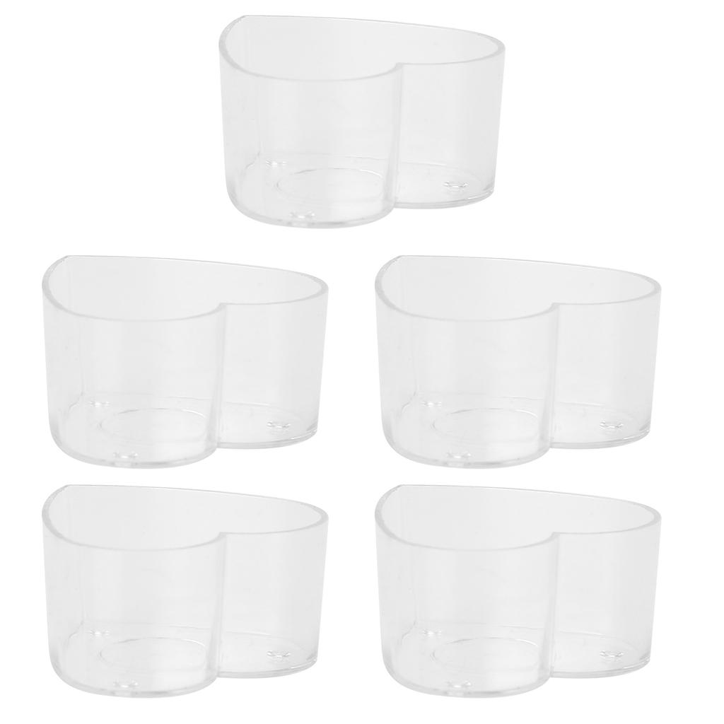 50Pcs DIY Plastic Candle Mold Transparent Heat Resistant Candle Making Container AccessoryHeart