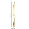 Abay Gold Edelstahl Essgabel Set
