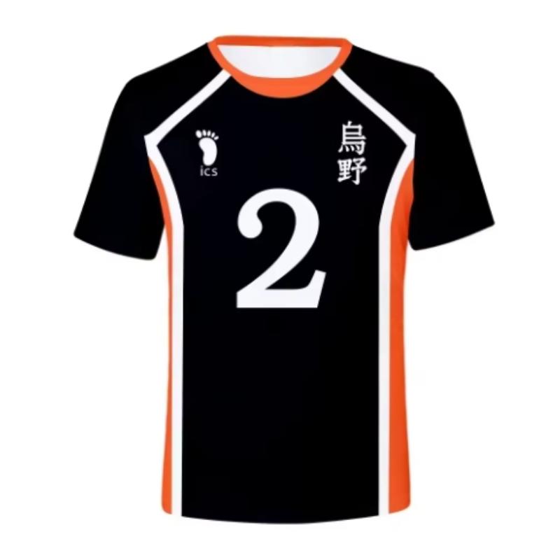 Summer Haikyuu Short Sleeve Tops Men 3D T-shirt Volleyball Team Uniform Training Clothes Women Tshirt Casual Printing T Shirt Oversized