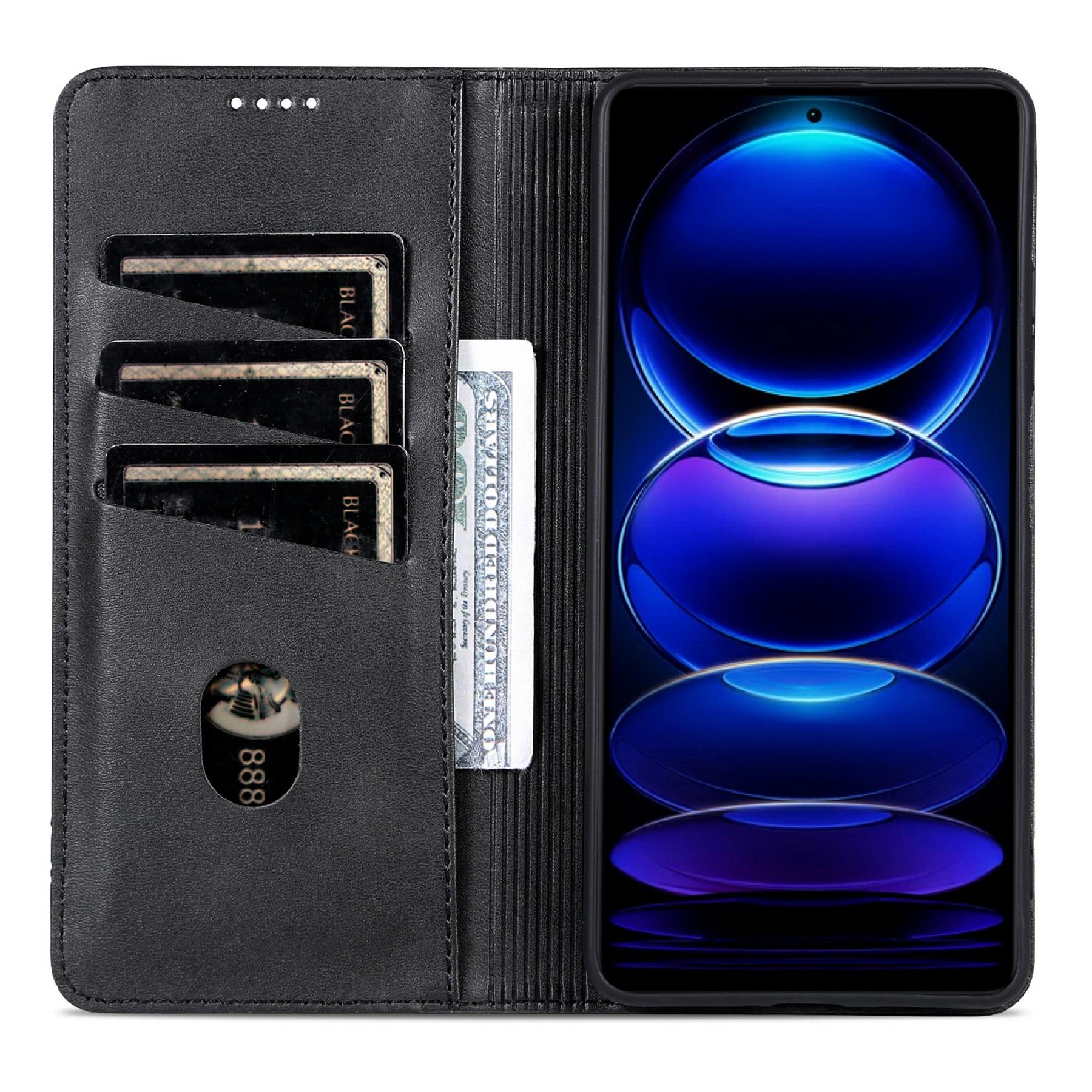 

AZNS For Huawei Enjoy 80 Case Cowhide Texture PU Leather Wallet Phone Cover Blue