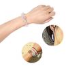 100Pcs Acrylic Colorful Flower Beads Transparent Mix Color Loose Beads Charms for DIY Bracelet Necklace Jewelry Making Findings