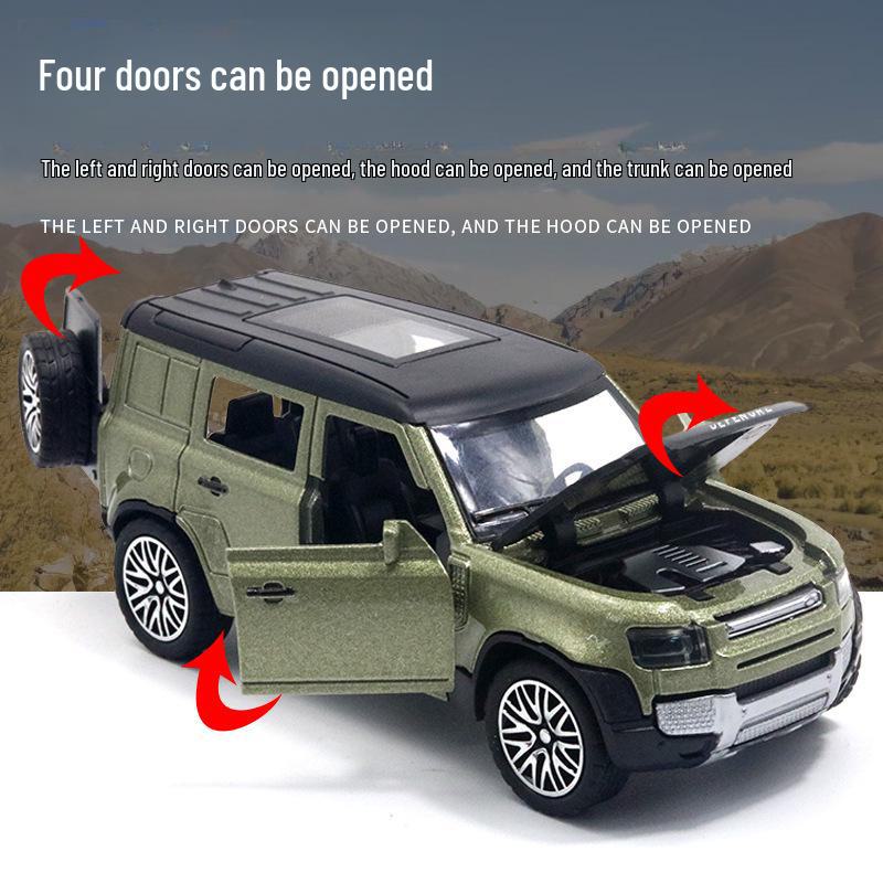 1:36 Legierung Viertüriges Geländewagenmodell Spielzeug für Kinder - Nachtmarktstand Ornament