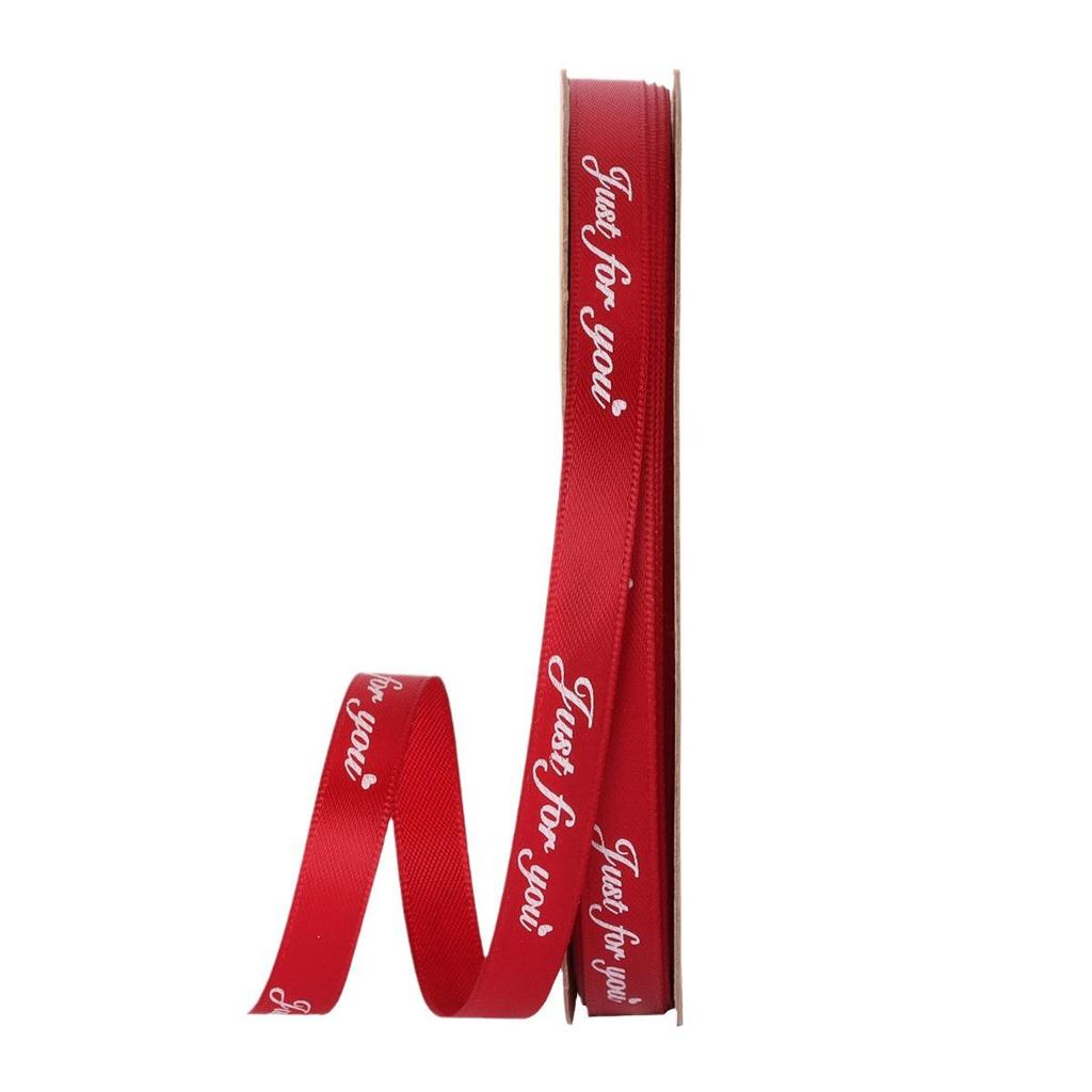 1cm Narrow Printed English Ribbon - Gift, Baking, and Florist Polyester Ribbon