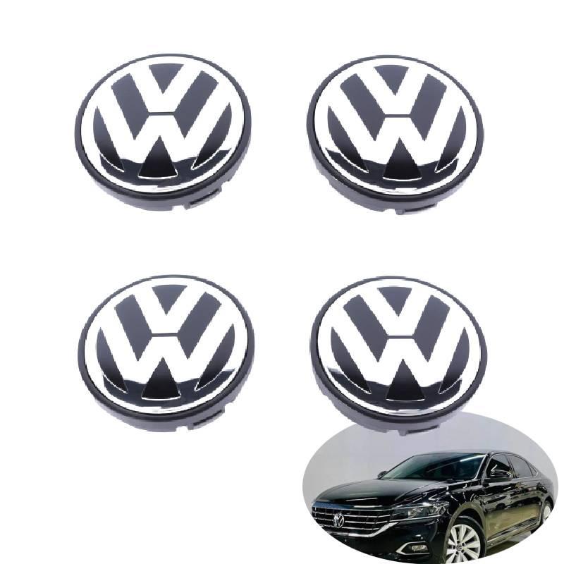 Volkswagen Hub Cover 2.6in High Gloss Finish Strong Abs Plastic Perfect Replacement For Lost Badges