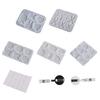 Silicone Badge Reels Resin Mold for Epoxy Resin Casting Badge Holder Making Set Silicone Cards Holder Resin Mold