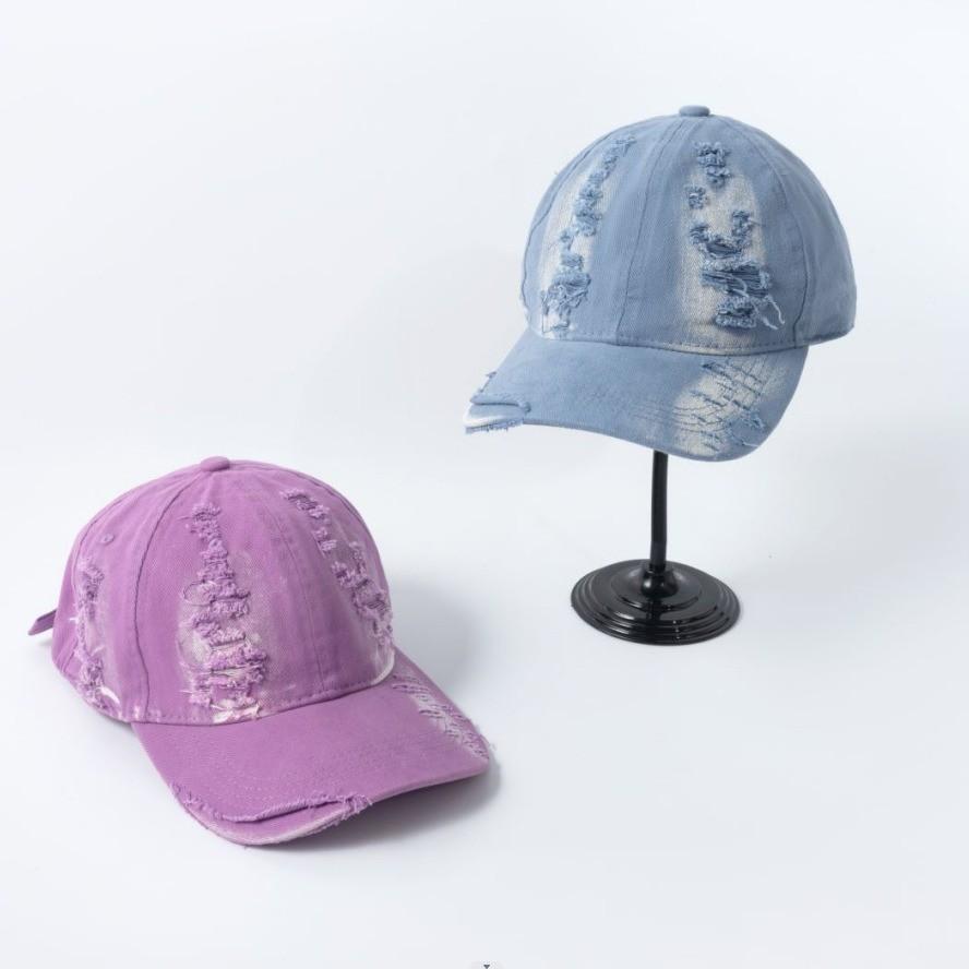 Vintage Cotton Baseball Cap With Curved Brim And Adjustable Fit For Streetwear Enthusiasts