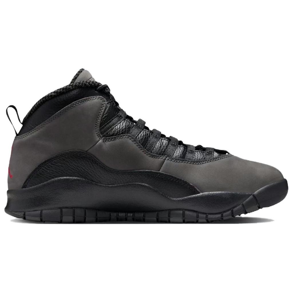 Air Jordan 10 Retro Shadow 2025 Men Sneakers Grey Charred-Grey True-Red HJ6779-001