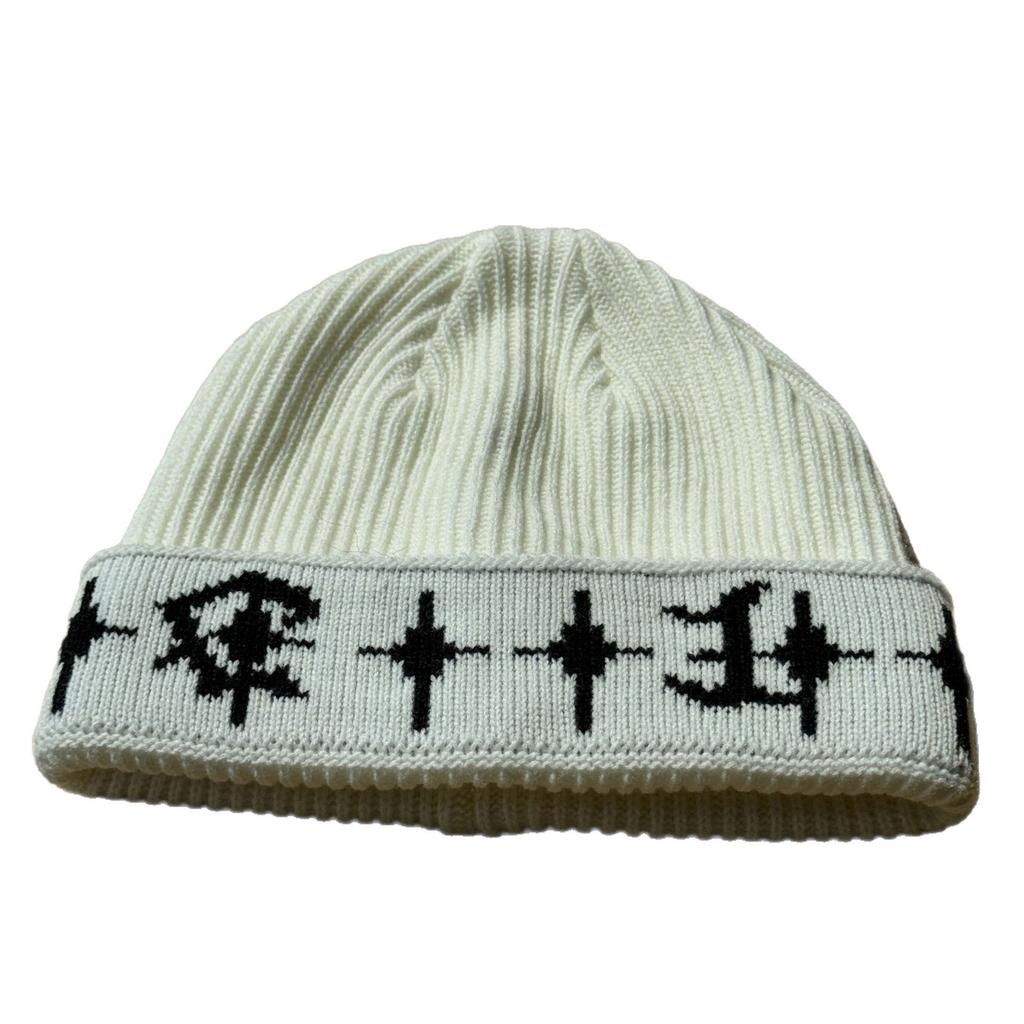 Korean Retro Warm Embroidered Knitted Hat for Women Autumn and Winter Street Hip Hop Baotou Thickened Cold Proof Ear Protection Woolen Hat