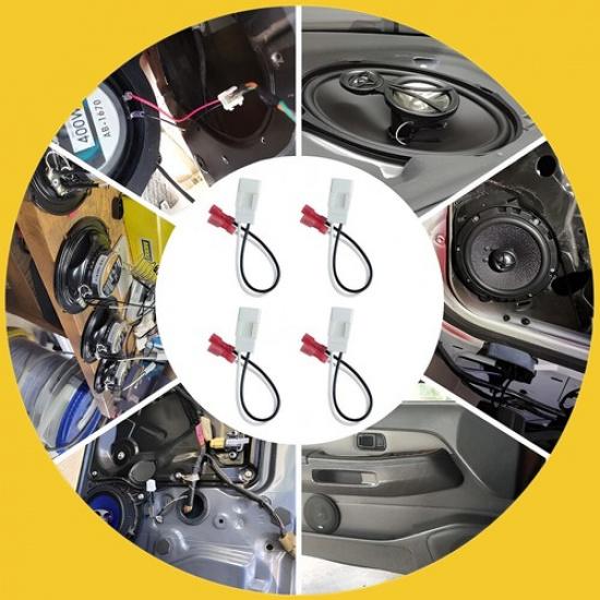 4X Car Door Speaker Wire Harness Connector Adapter For Jeep Dodge Chrysler EOA