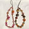 Original Design Chinese Retro Style Beaded Phone Charm Strap Bracelet Wrist Short Lanyard Camera Keychain Bag Pendant